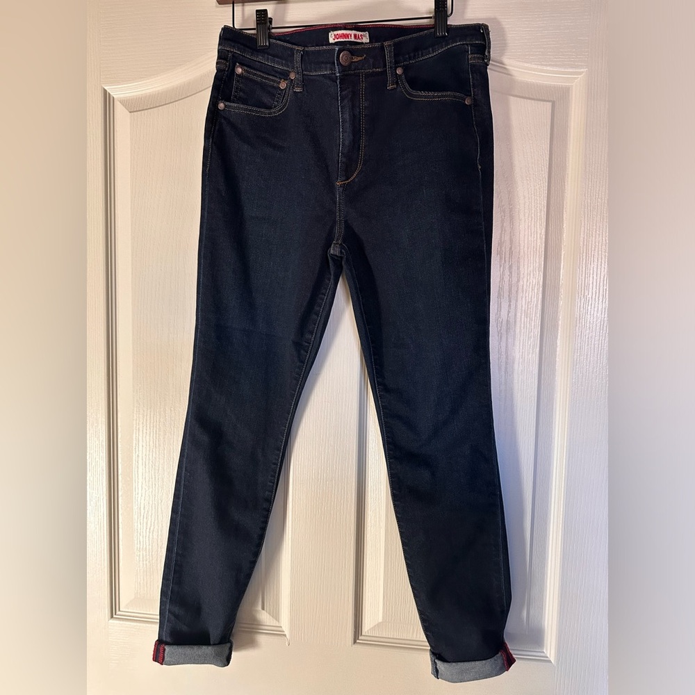 Johnny Was Dark Blue Denim Jeans